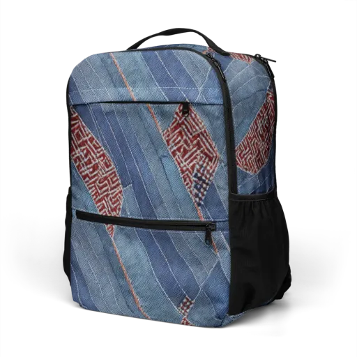 Denim Labyrinth on a Utility Backpack