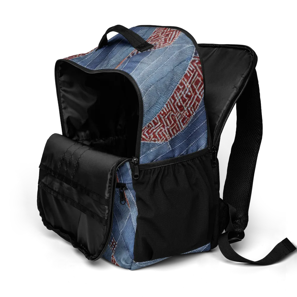 Denim Labyrinth on Utility Backpack — Product details 2