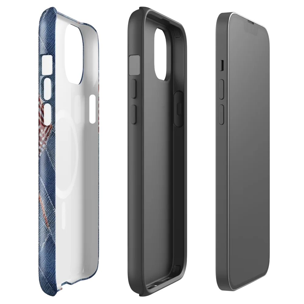 Denim Labyrinth on MagSafe Tough Case for iPhone® — Front