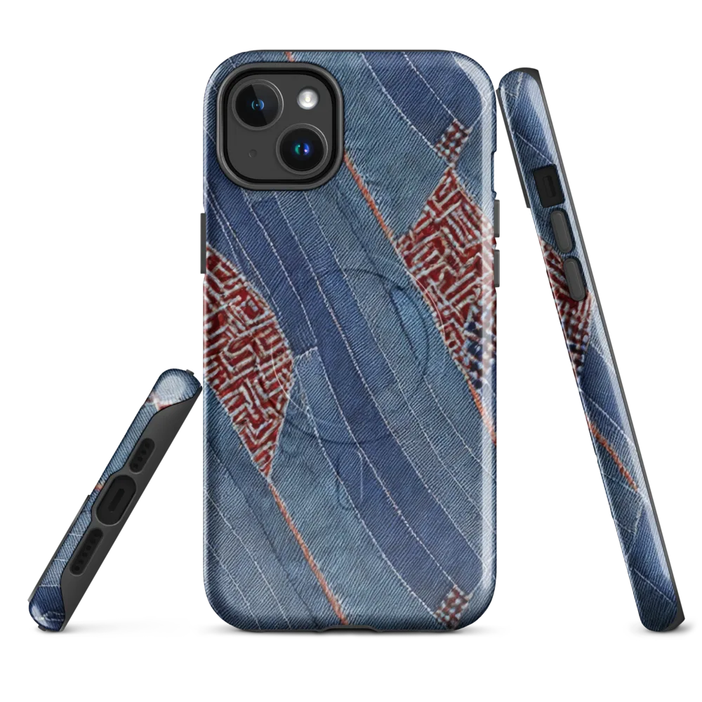Denim Labyrinth on MagSafe Tough Case for iPhone® — Front