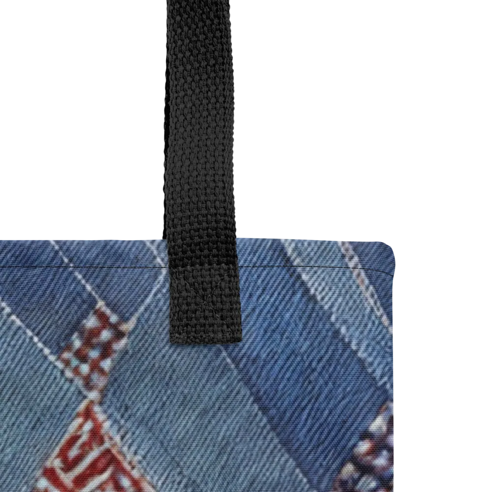 Denim Labyrinth on Tote Bag — Product details