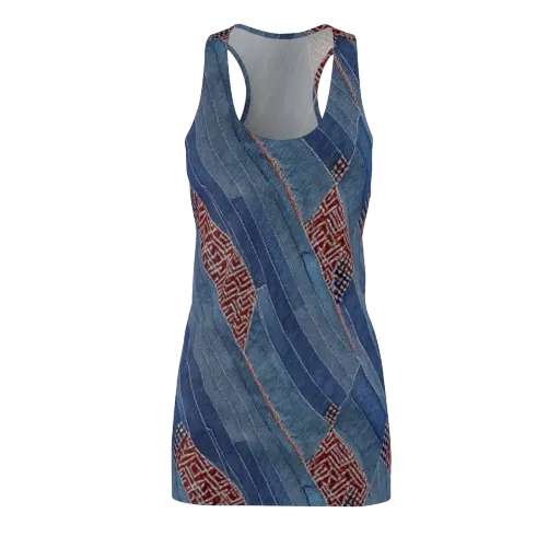 Denim Labyrinth on a Racerback Dress