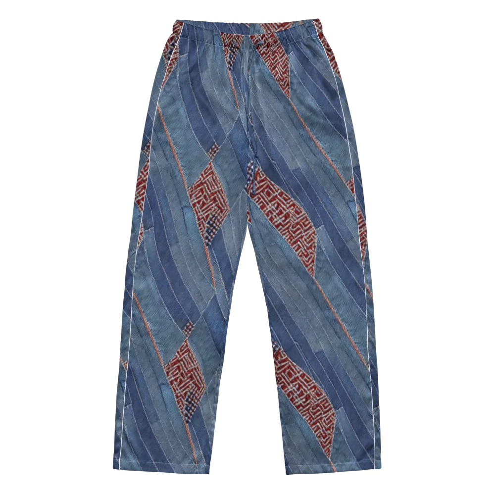 Denim Labyrinth on Women's Pajama Pants — Front