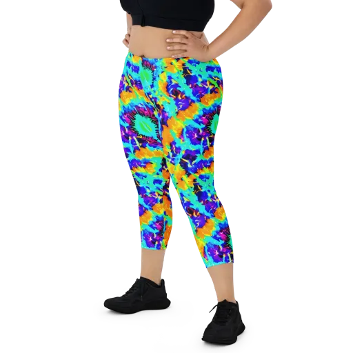 Vivid Reverie on a Capri Leggings