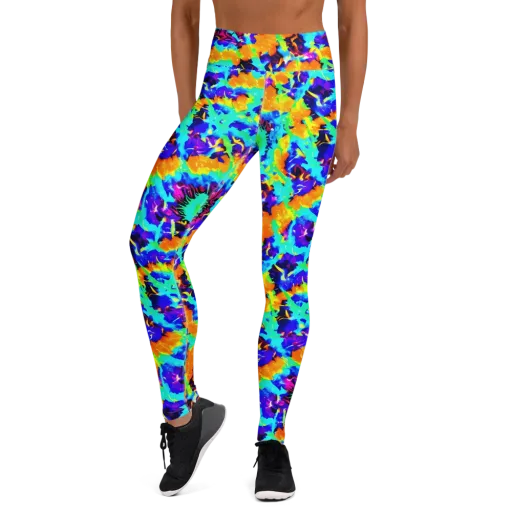 Vivid Reverie on a Yoga Leggings