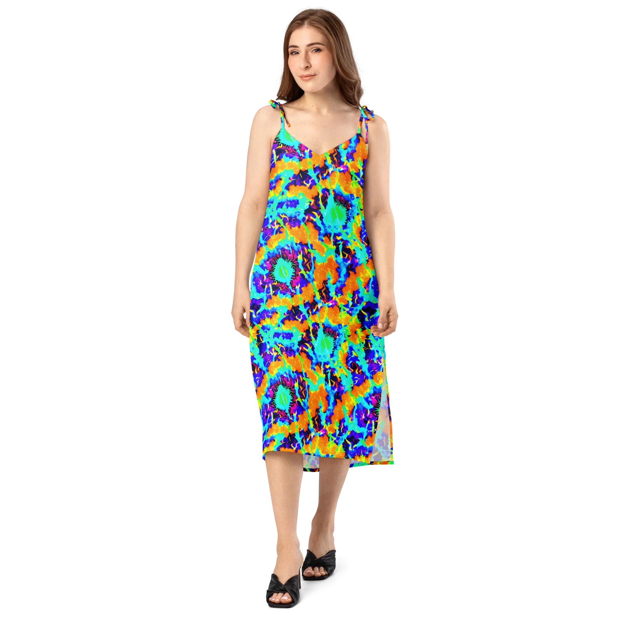 Vivid Reverie on Slip Dress — Front
