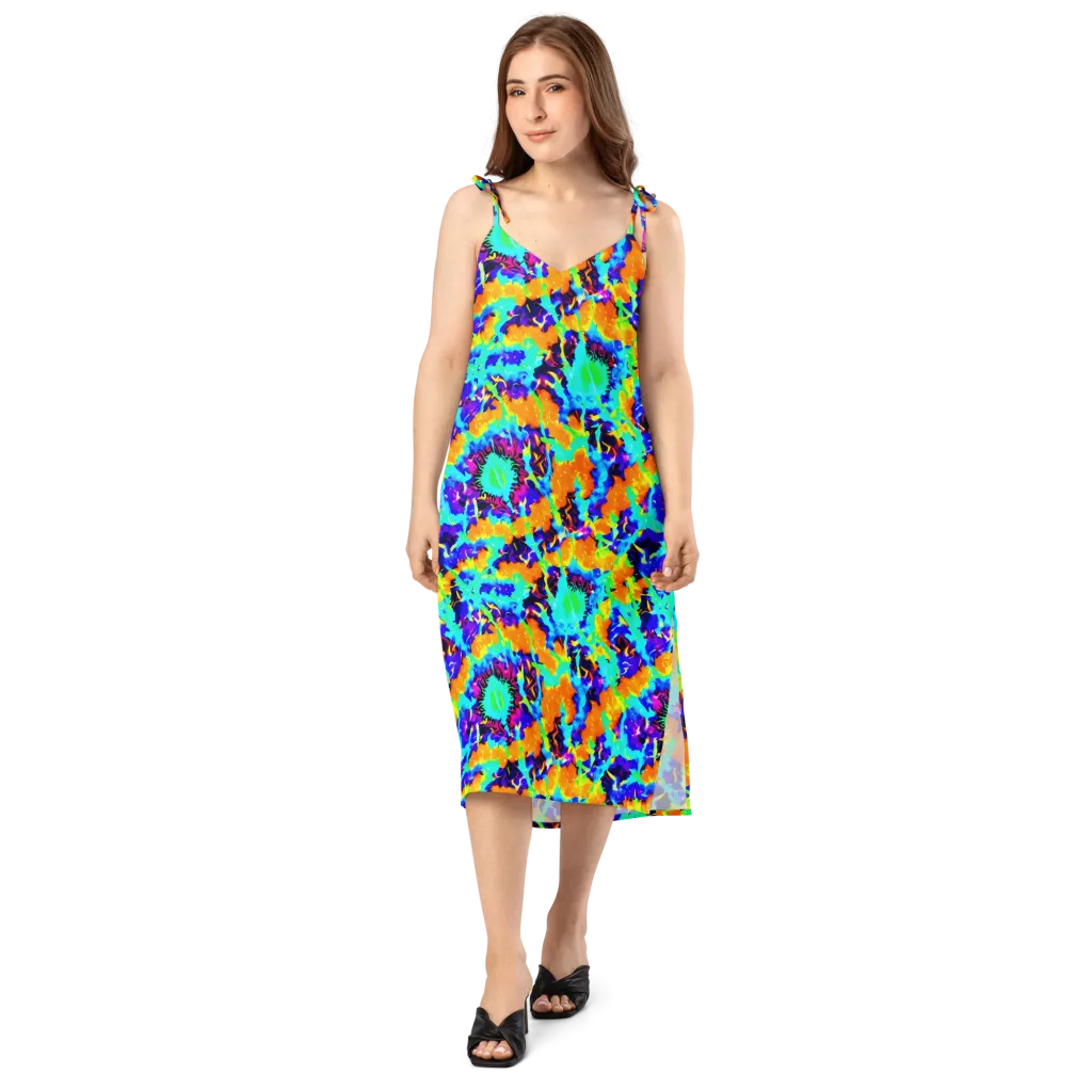Vivid Reverie on Slip Dress — Front
