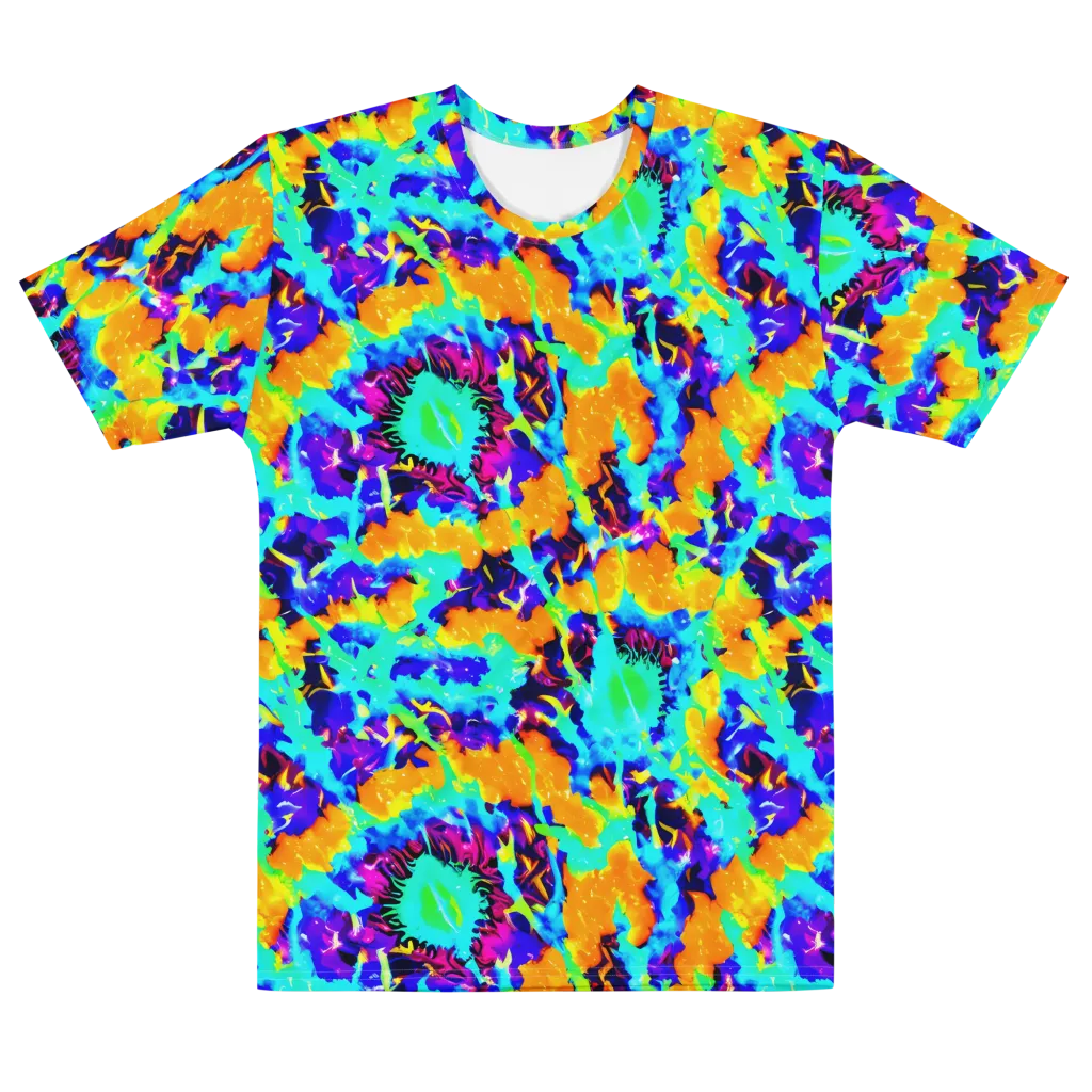 Vivid Reverie on Men's Cotton Crew Neck T-Shirt — Front
