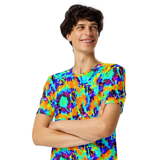 Vivid Reverie on a Men's Crew Neck T-Shirt