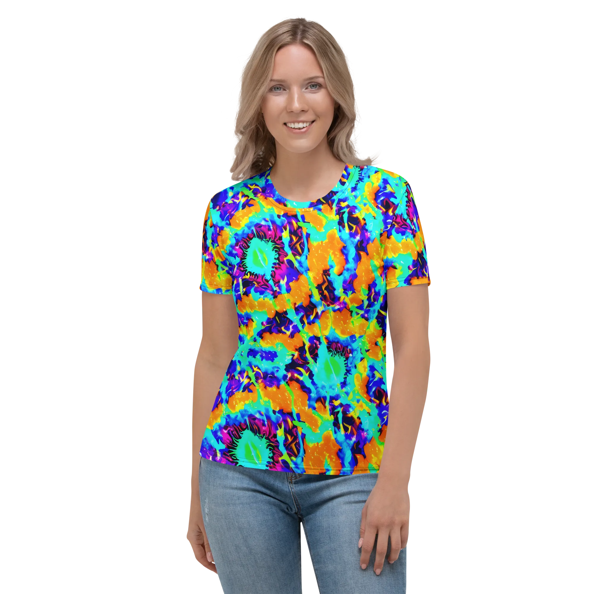 Vivid Reverie on Women's Crew Neck T-Shirt — Front