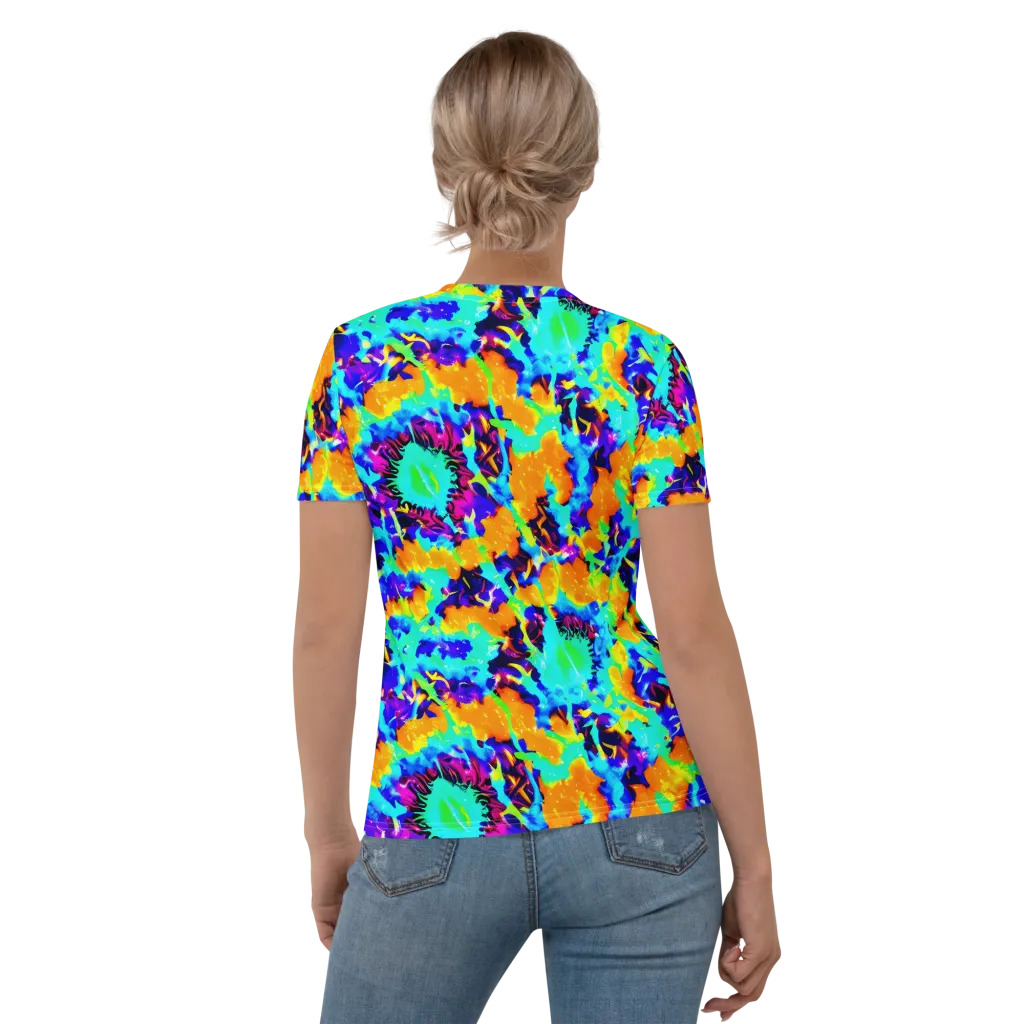 Vivid Reverie on Women's Crew Neck T-Shirt — Back