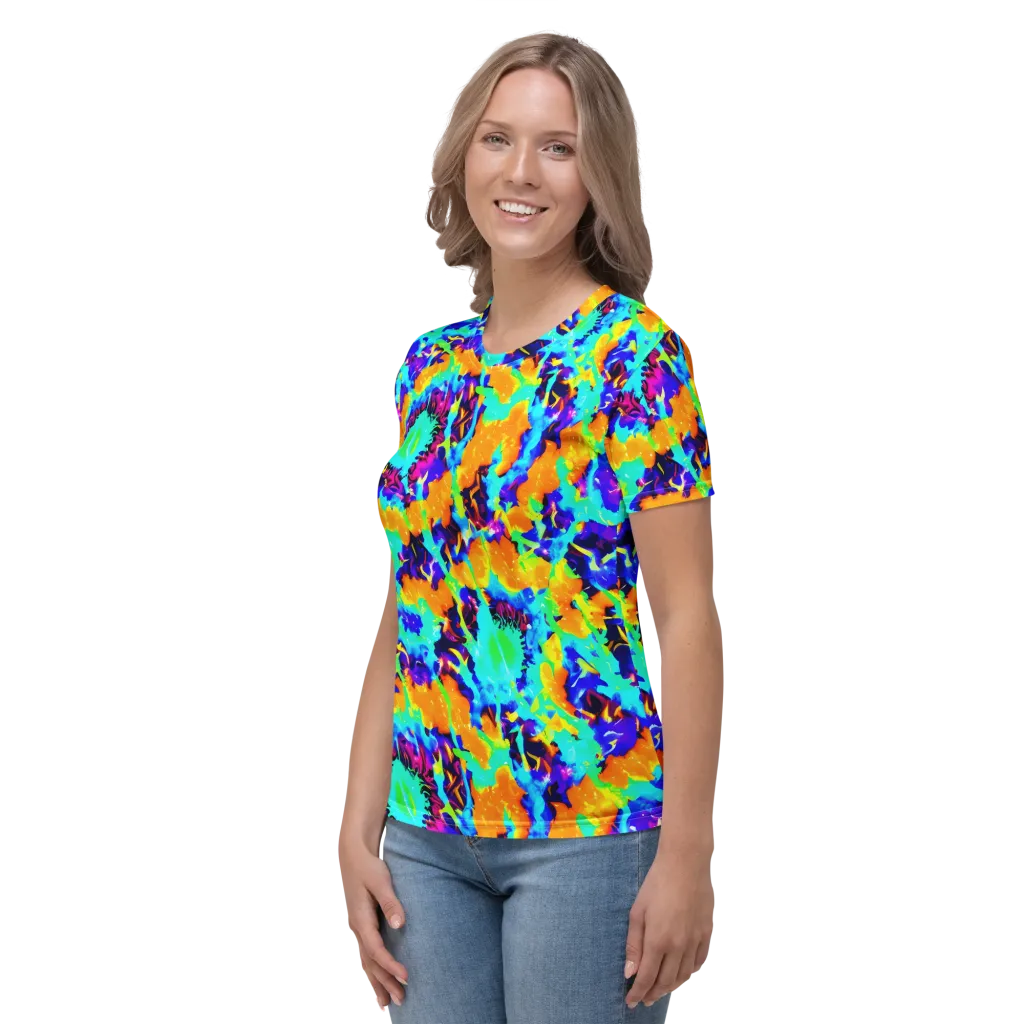 Vivid Reverie on Women's Crew Neck T-Shirt — Left