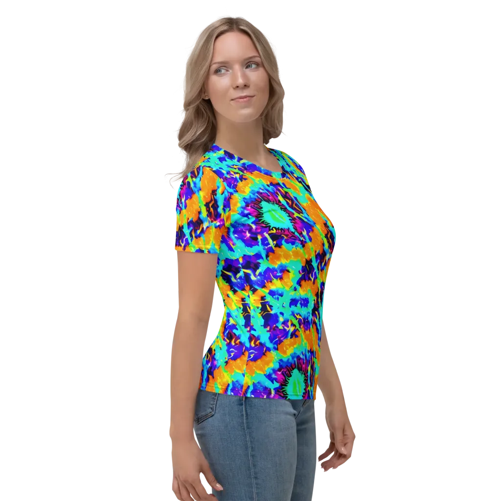 Vivid Reverie on Women's Crew Neck T-Shirt — Right