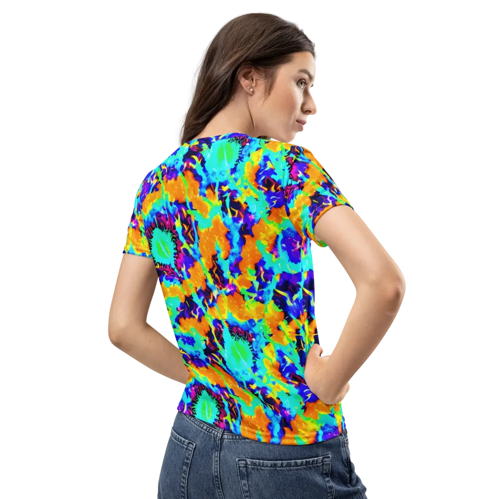 Vivid Reverie on Women's Crew Neck T-Shirt — Back