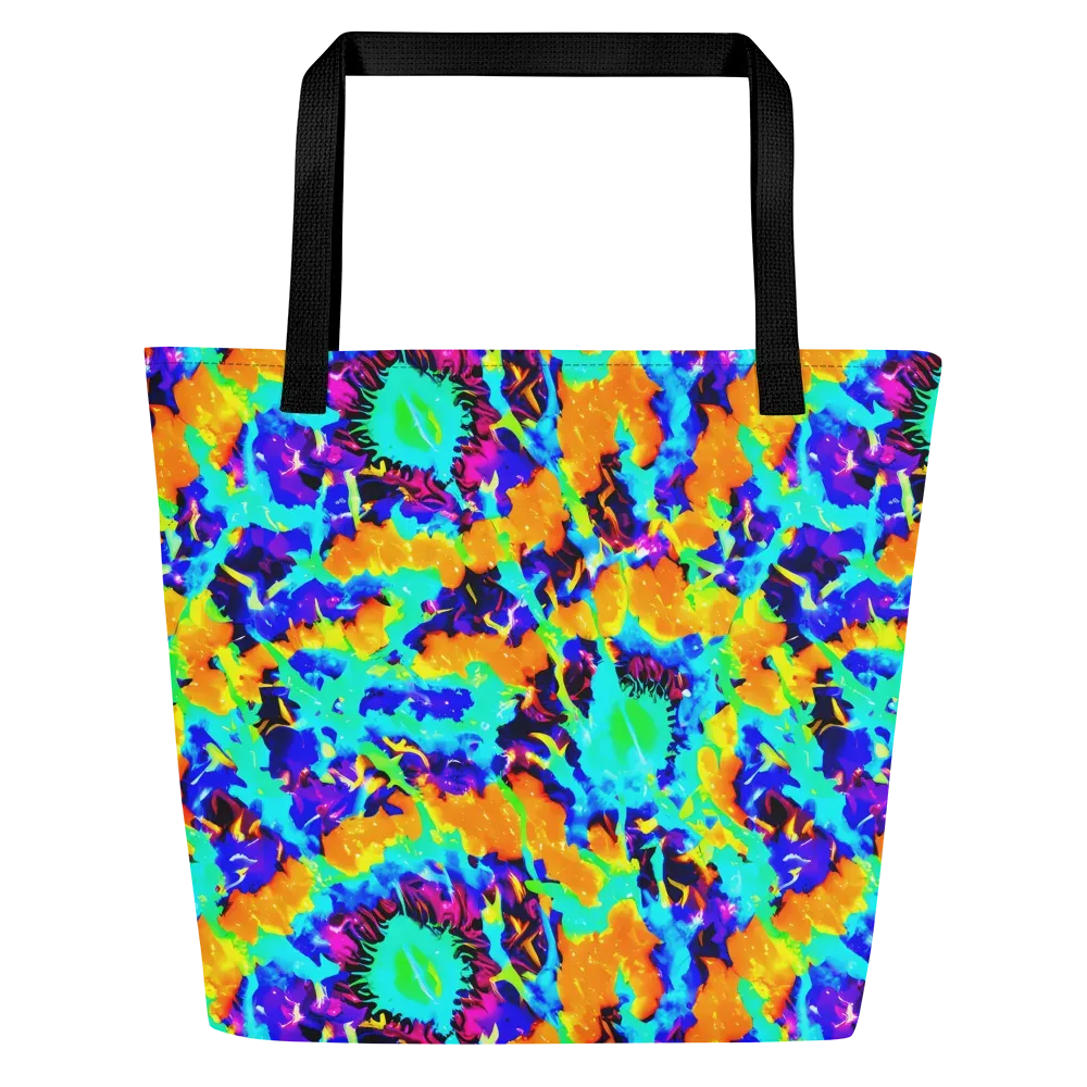Vivid Reverie on Large Tote Bag W/ Pocket — Front