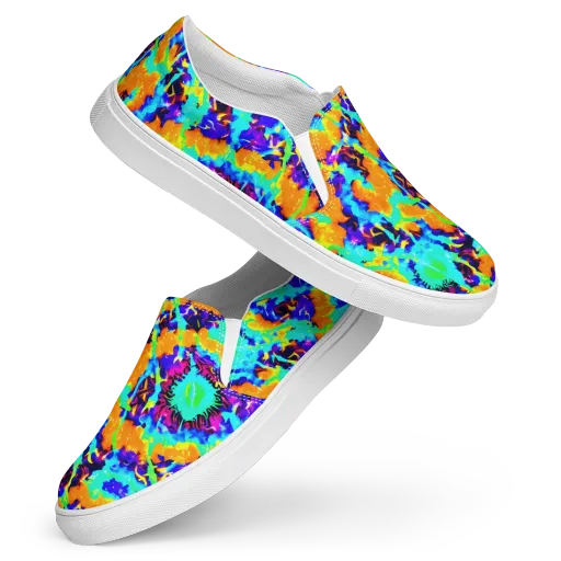 Vivid Reverie on a Women's Slip-On Canvas Shoes