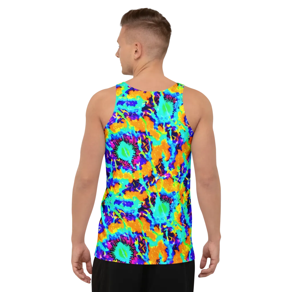 Vivid Reverie on Men's Tank Top — Back