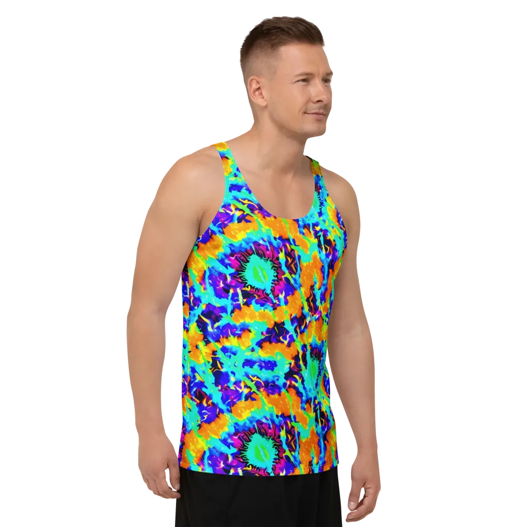 Vivid Reverie on Men's Tank Top — Right Front