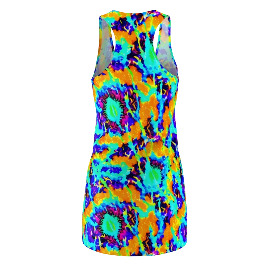 Vivid Reverie on Racerback Dress — Back