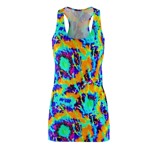 Vivid Reverie on a Racerback Dress