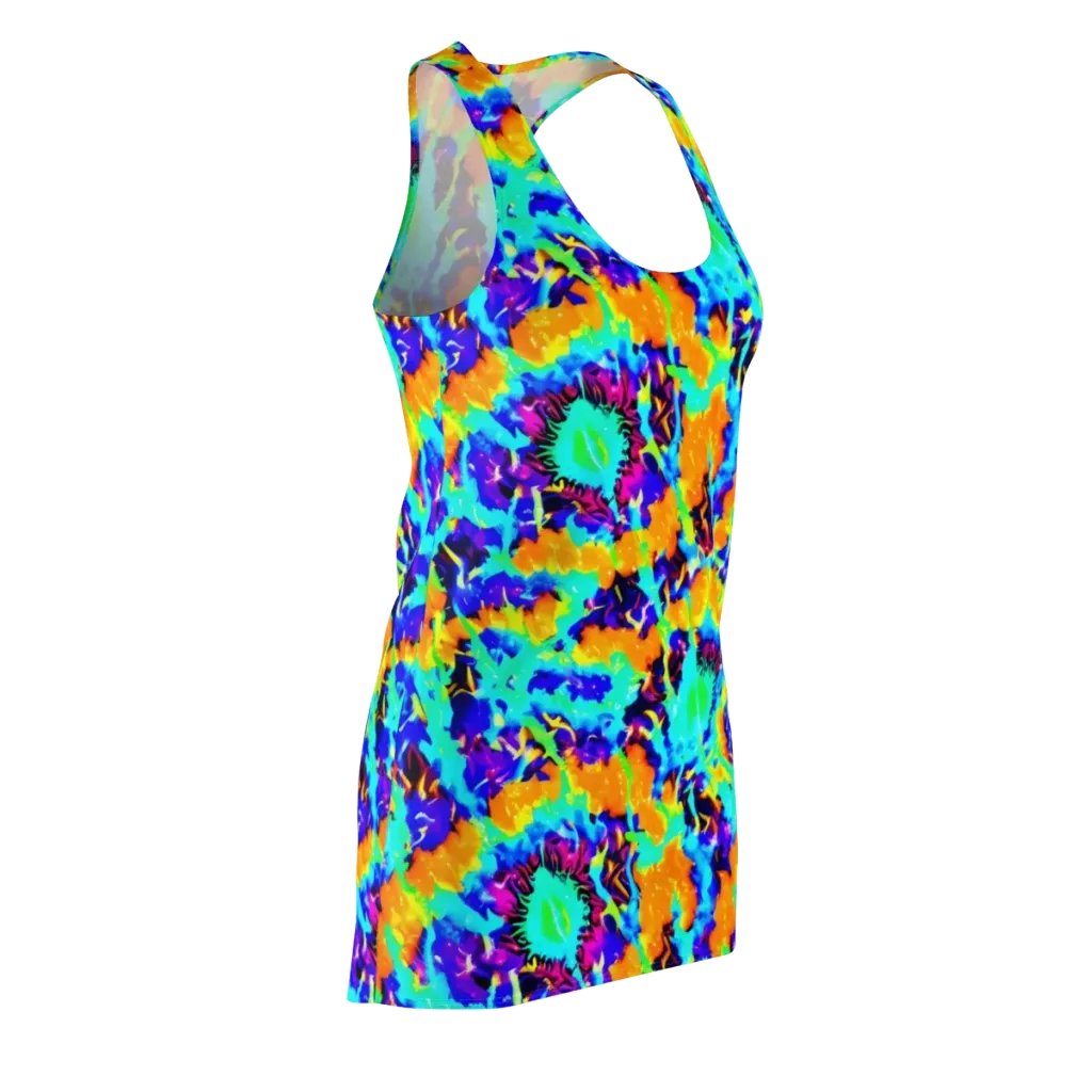 Vivid Reverie on Racerback Dress — Front Side