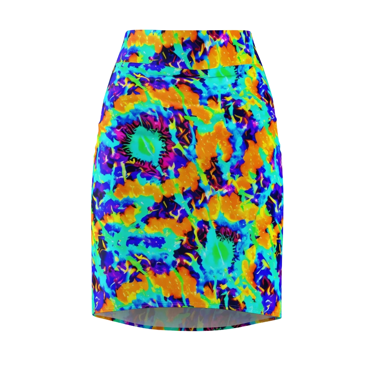 Vivid Reverie on Pencil Skirt — Front