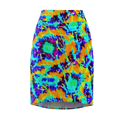 Vivid Reverie on a Pencil Skirt
