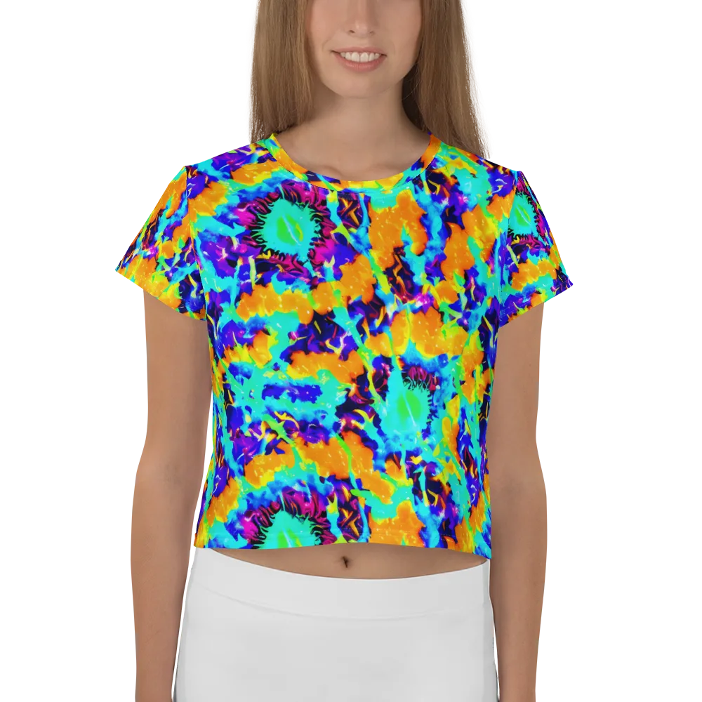 Vivid Reverie on Crop Tee — Front