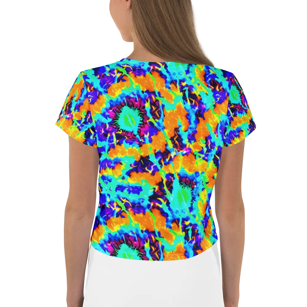 Vivid Reverie on Crop Tee — Back