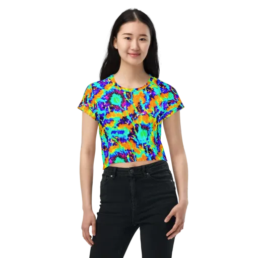 Vivid Reverie on a Crop Tee