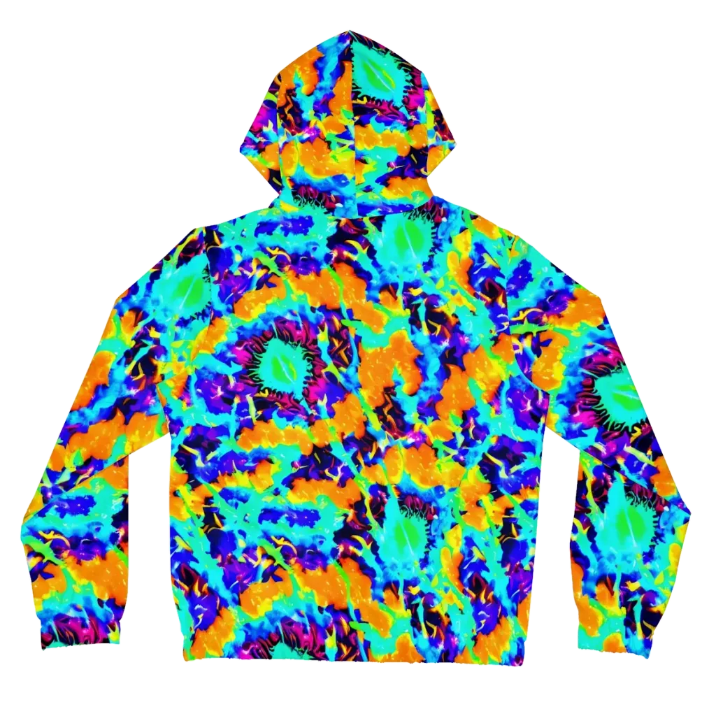 Vivid Reverie on Women's Full-Zip Hoodie — Back