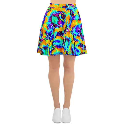 Vivid Reverie on a Skater Skirt