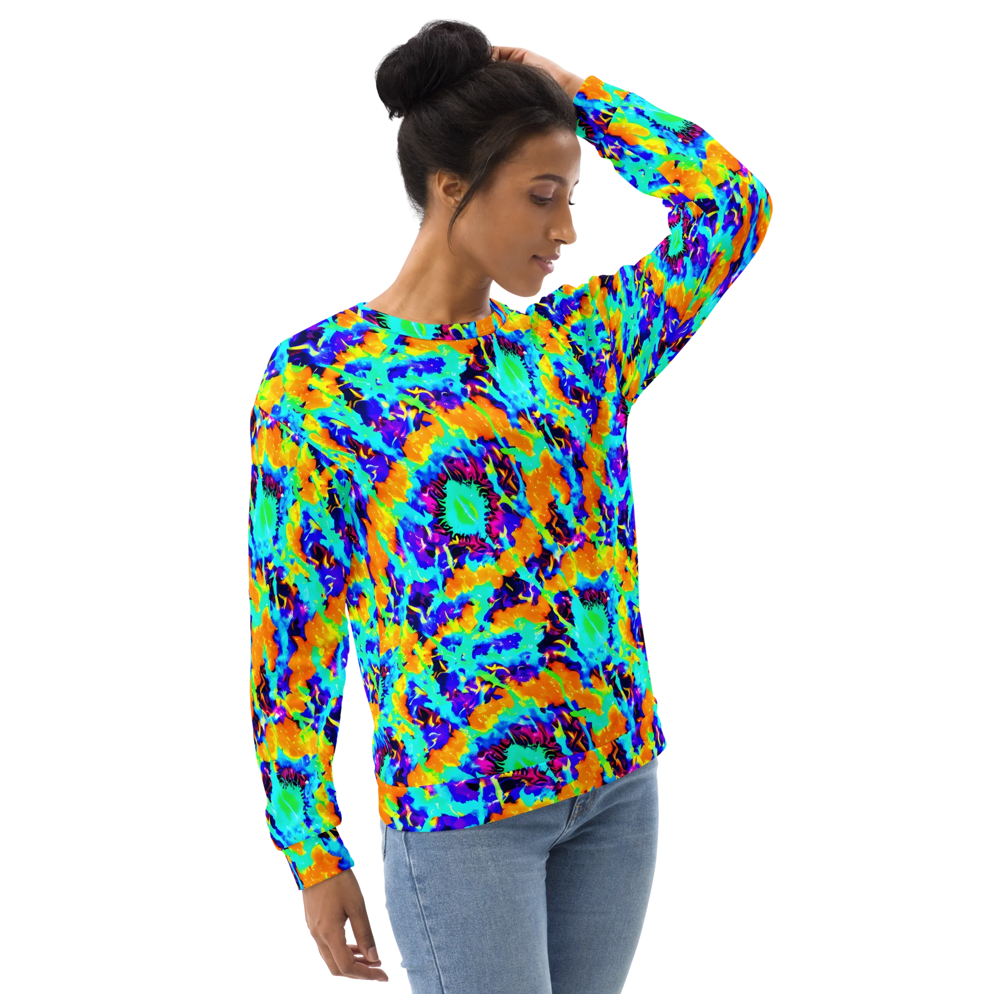 Vivid Reverie on Sweatshirt — Right Front