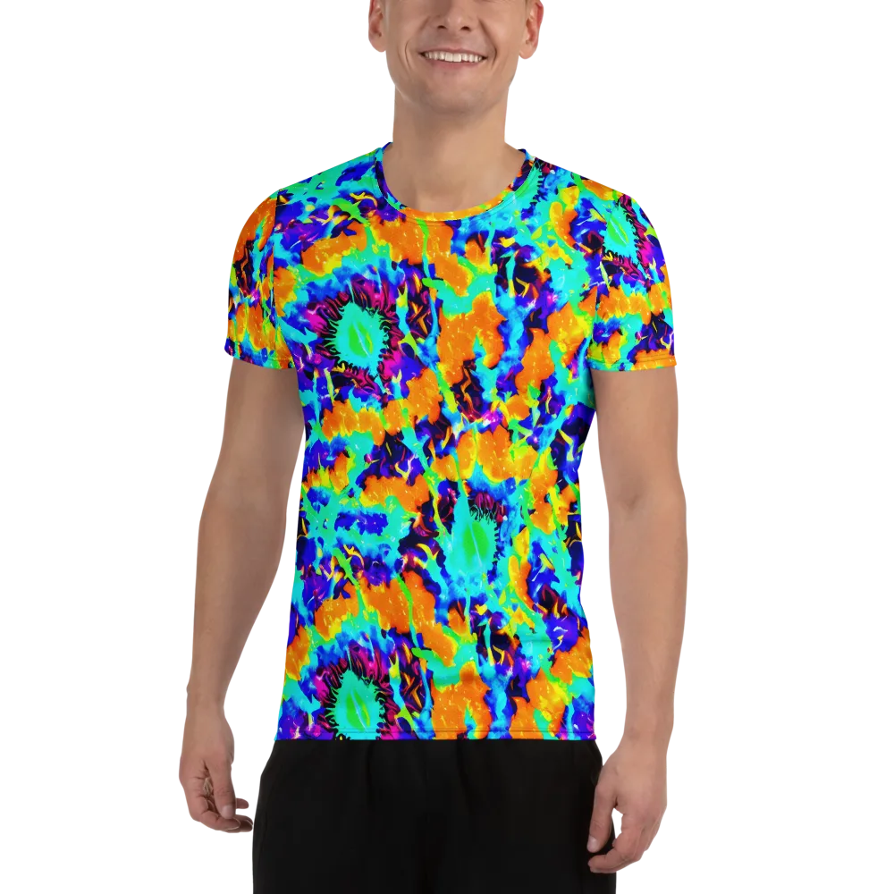 Vivid Reverie on Men's Athletic T-Shirt — Front