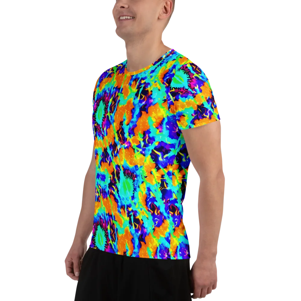 Vivid Reverie on Men's Athletic T-Shirt — Left