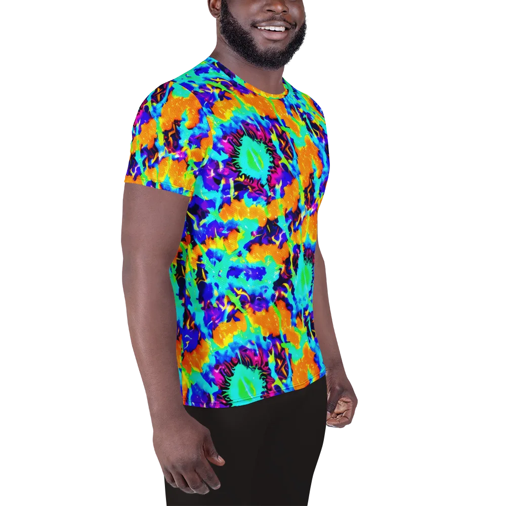Vivid Reverie on Men's Athletic T-Shirt — Right