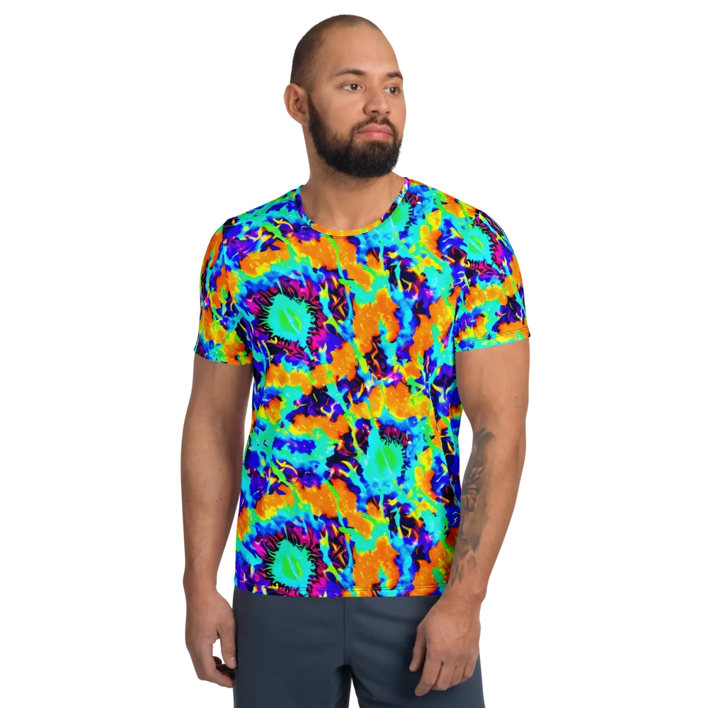 Vivid Reverie on Men's Athletic T-Shirt — Front
