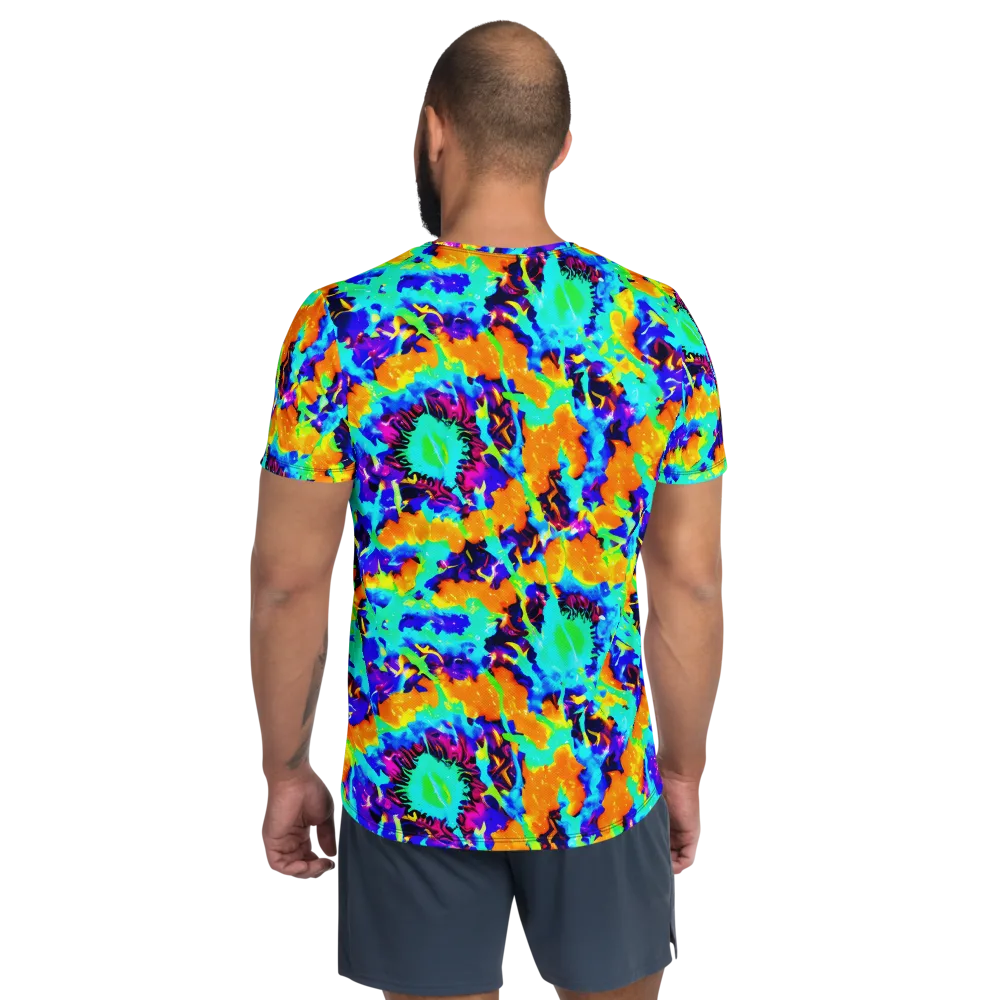 Vivid Reverie on Men's Athletic T-Shirt — Back