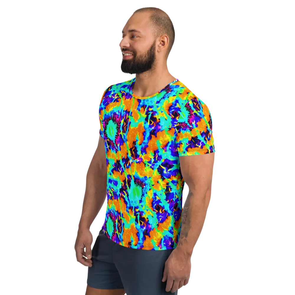 Vivid Reverie on Men's Athletic T-Shirt — Left