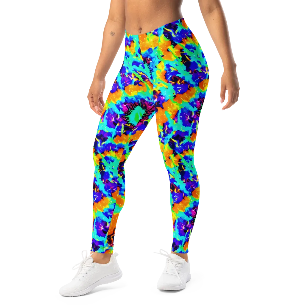 Vivid Reverie on Leggings — Left Front