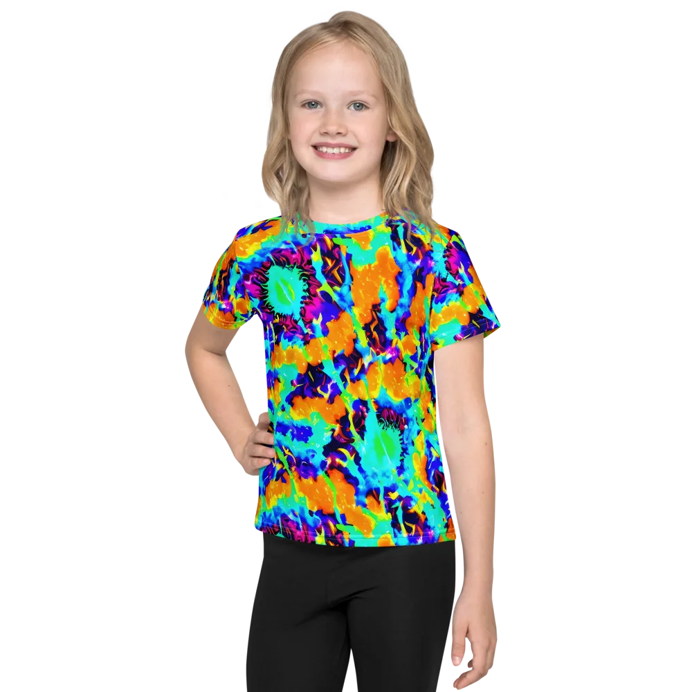 Vivid Reverie on Kids Crew Neck T-Shirt — Front
