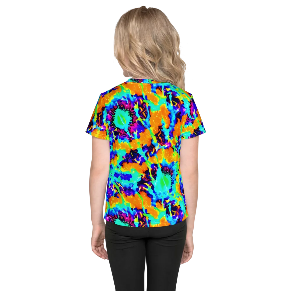 Vivid Reverie on Kids Crew Neck T-Shirt — Back
