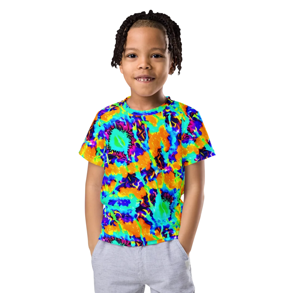 Vivid Reverie on Kids Crew Neck T-Shirt — Front