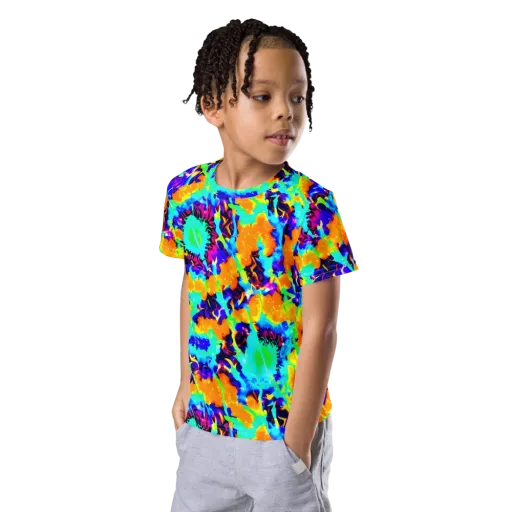 Vivid Reverie on a Kids Crew Neck T-Shirt
