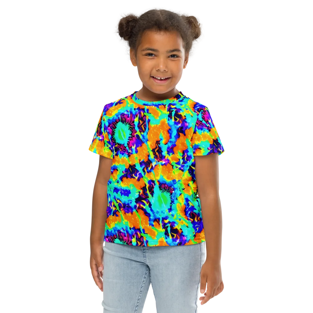 Vivid Reverie on Kids Crew Neck T-Shirt — Front
