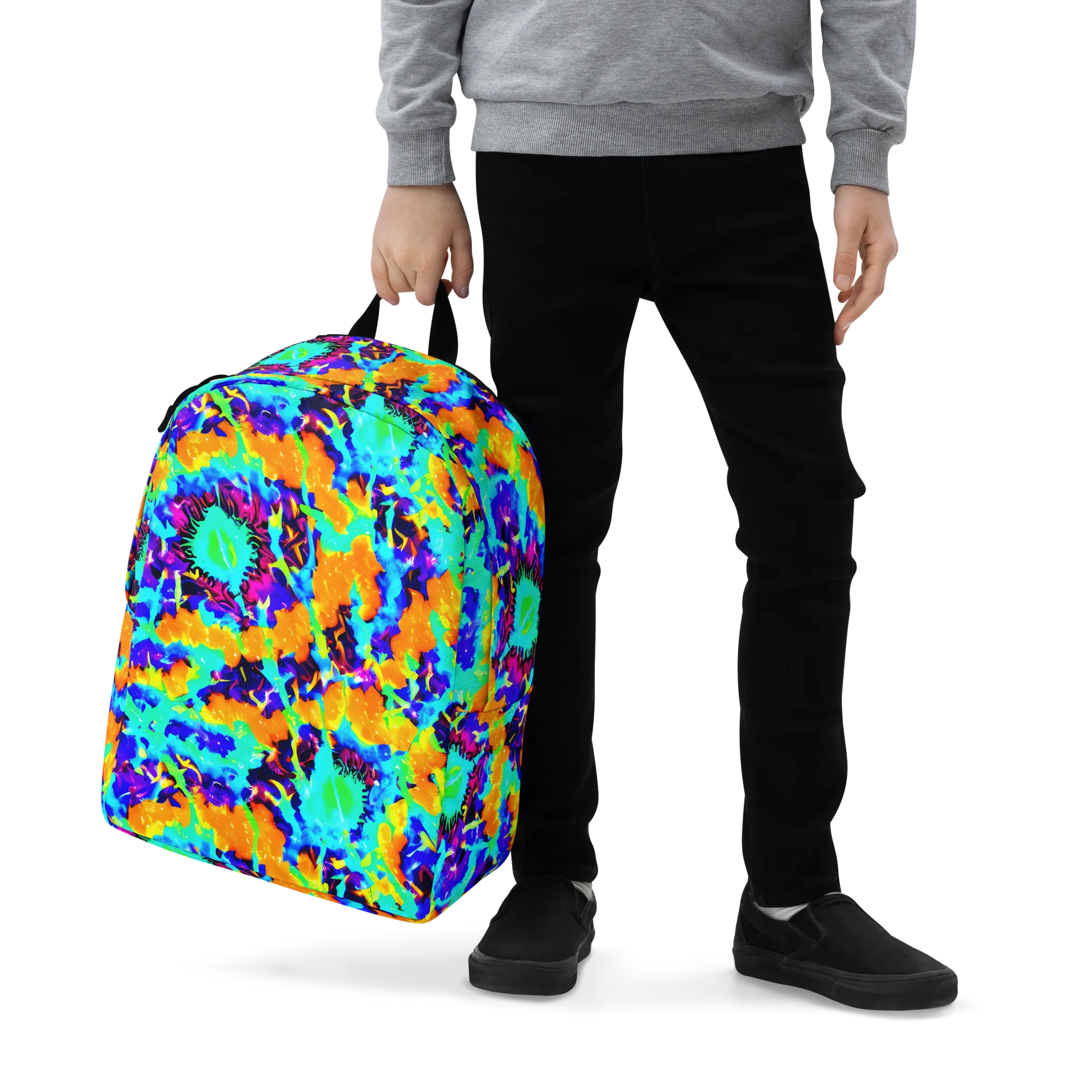 Vivid Reverie on Minimalist Backpack — Zoomed-in