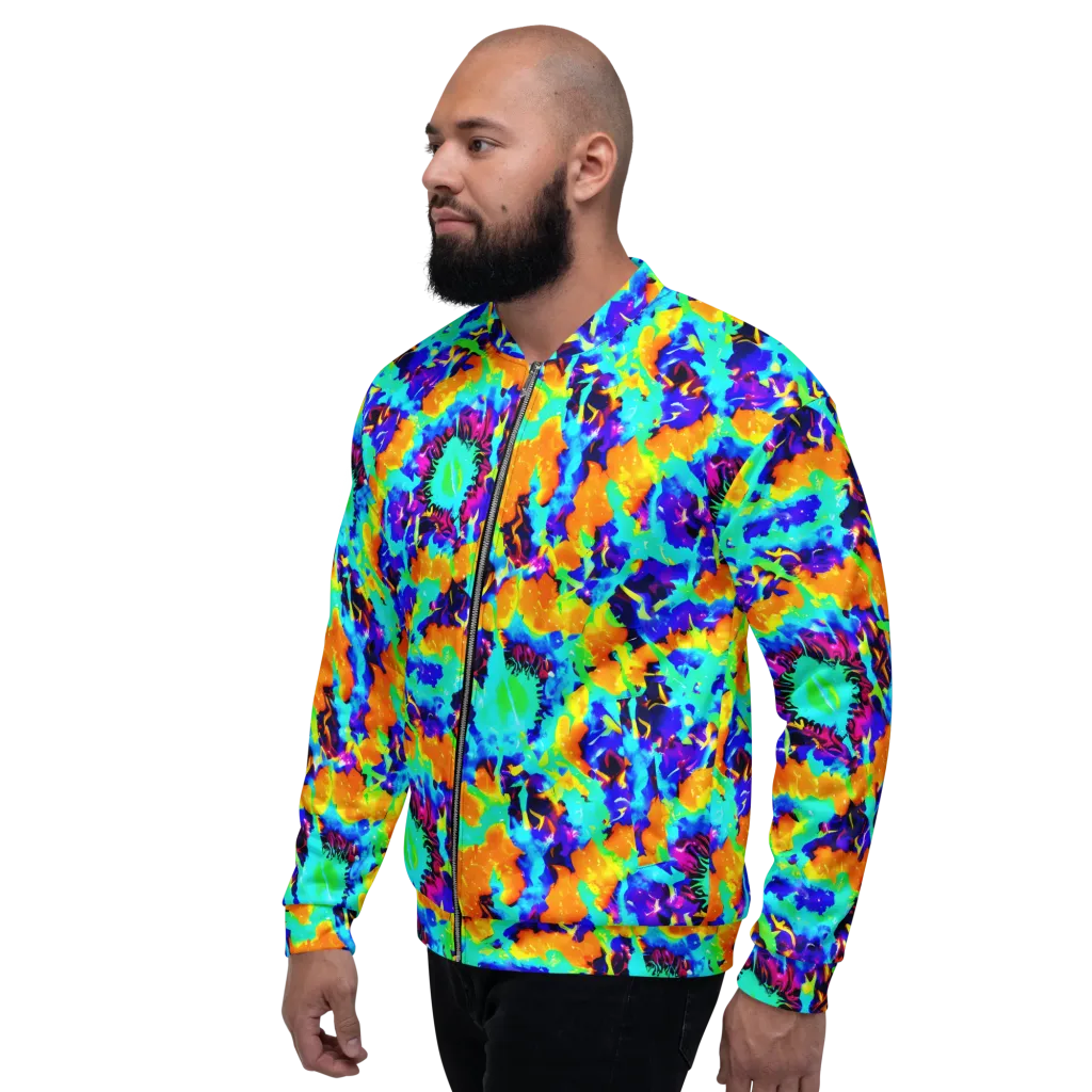 Vivid Reverie on Bomber Jacket — Left
