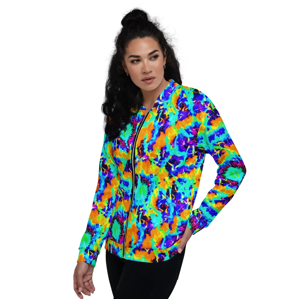 Vivid Reverie on Bomber Jacket — Left