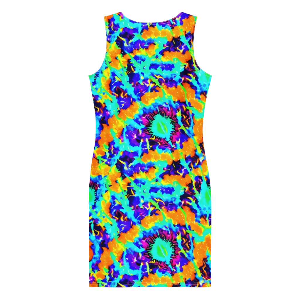 Vivid Reverie on Bodycon Dress — Back