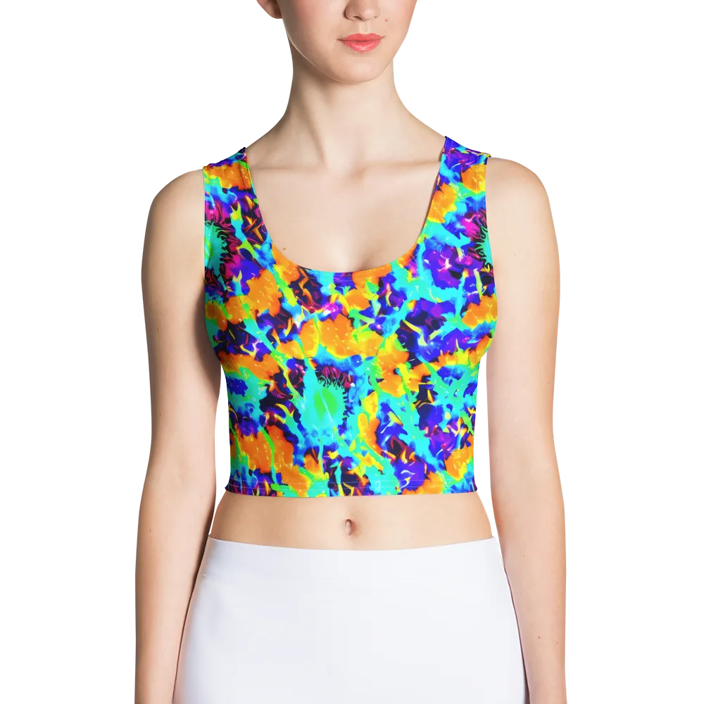 Vivid Reverie on Crop Top — Front